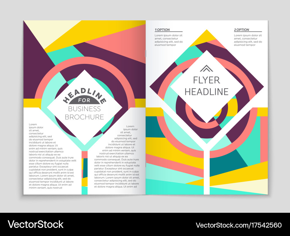 Abstract layout background set for art vector image
