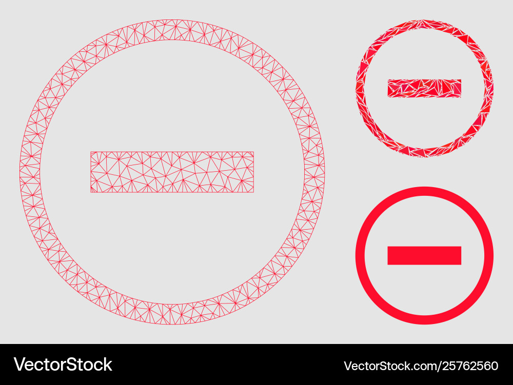Delete mesh wire frame model and triangle Vector Image