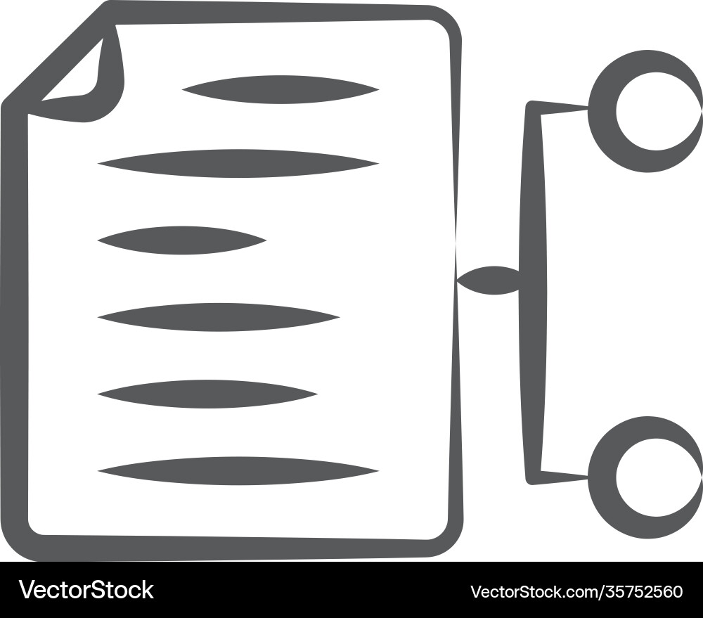 Document hierarchy vector image
