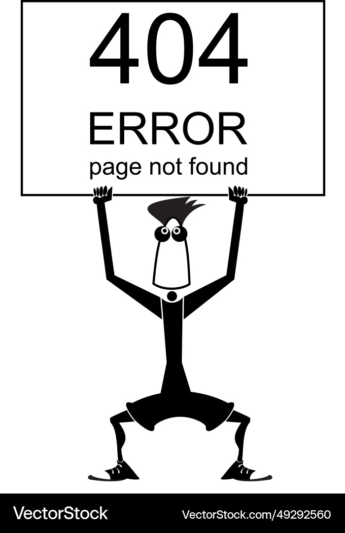 Error 404 page not found web banner Error 404 page not found web banner vector image
