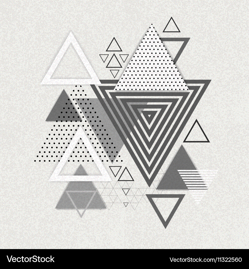 Geometric Triangle Pattern vector image