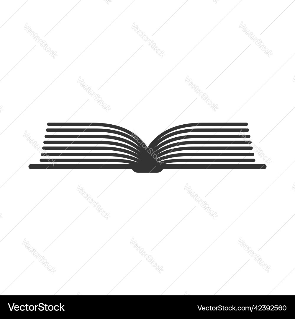 Image of a book scroll and manuscript vector image
