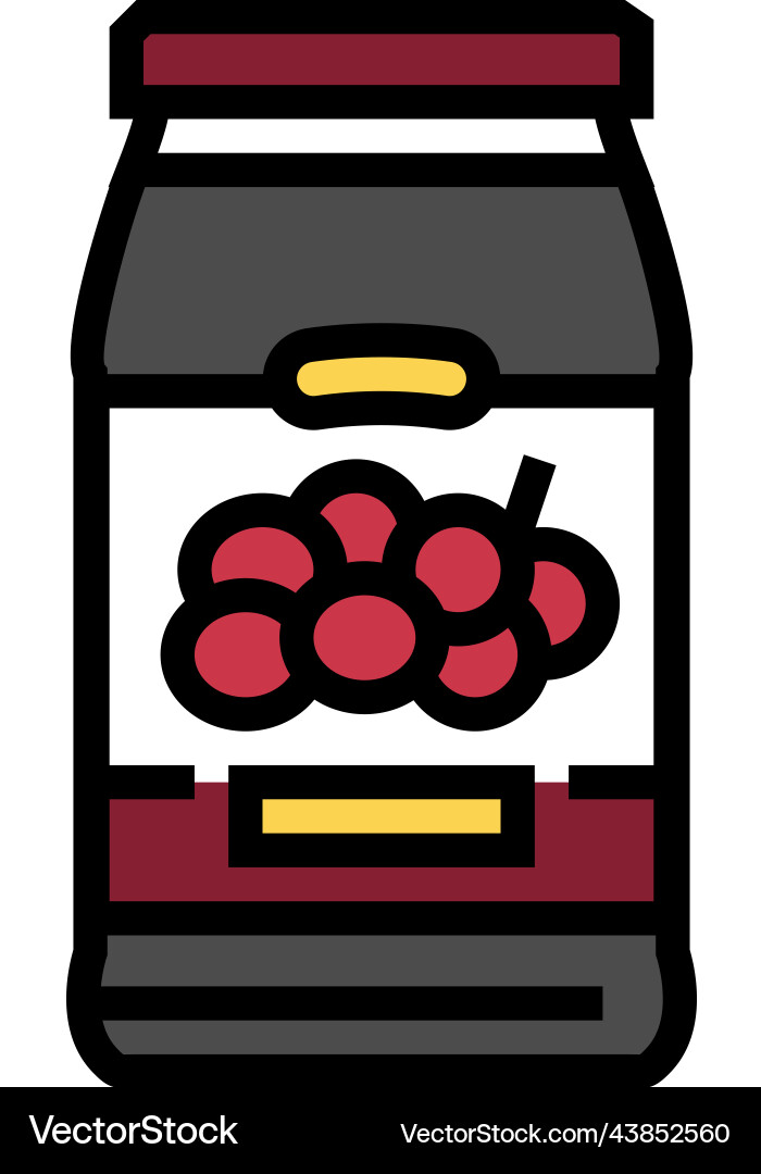 Jam grape color icon vector image