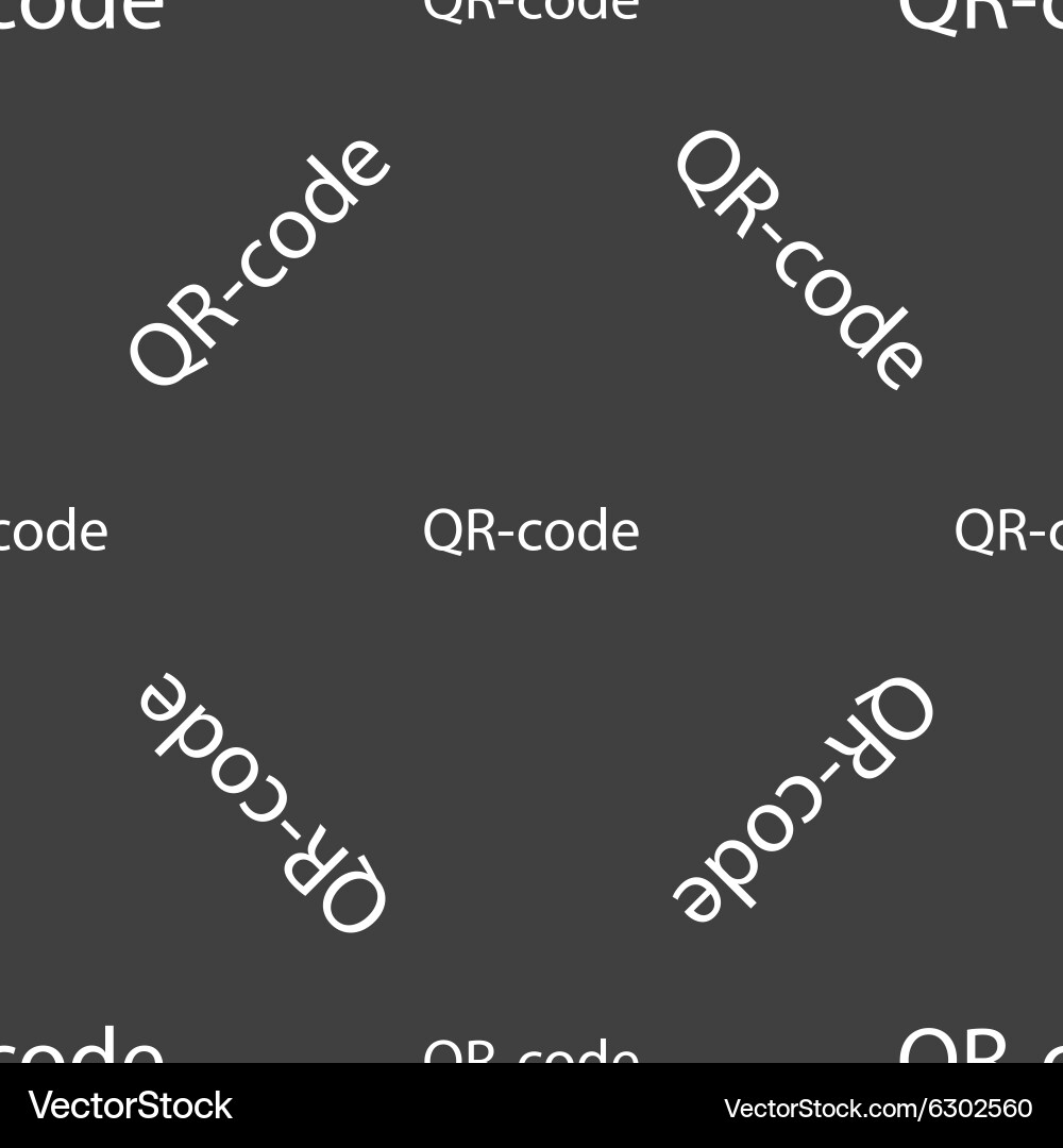 Qr-Code-Symbol-Scancode-Symbol nahtlos vektorbild
