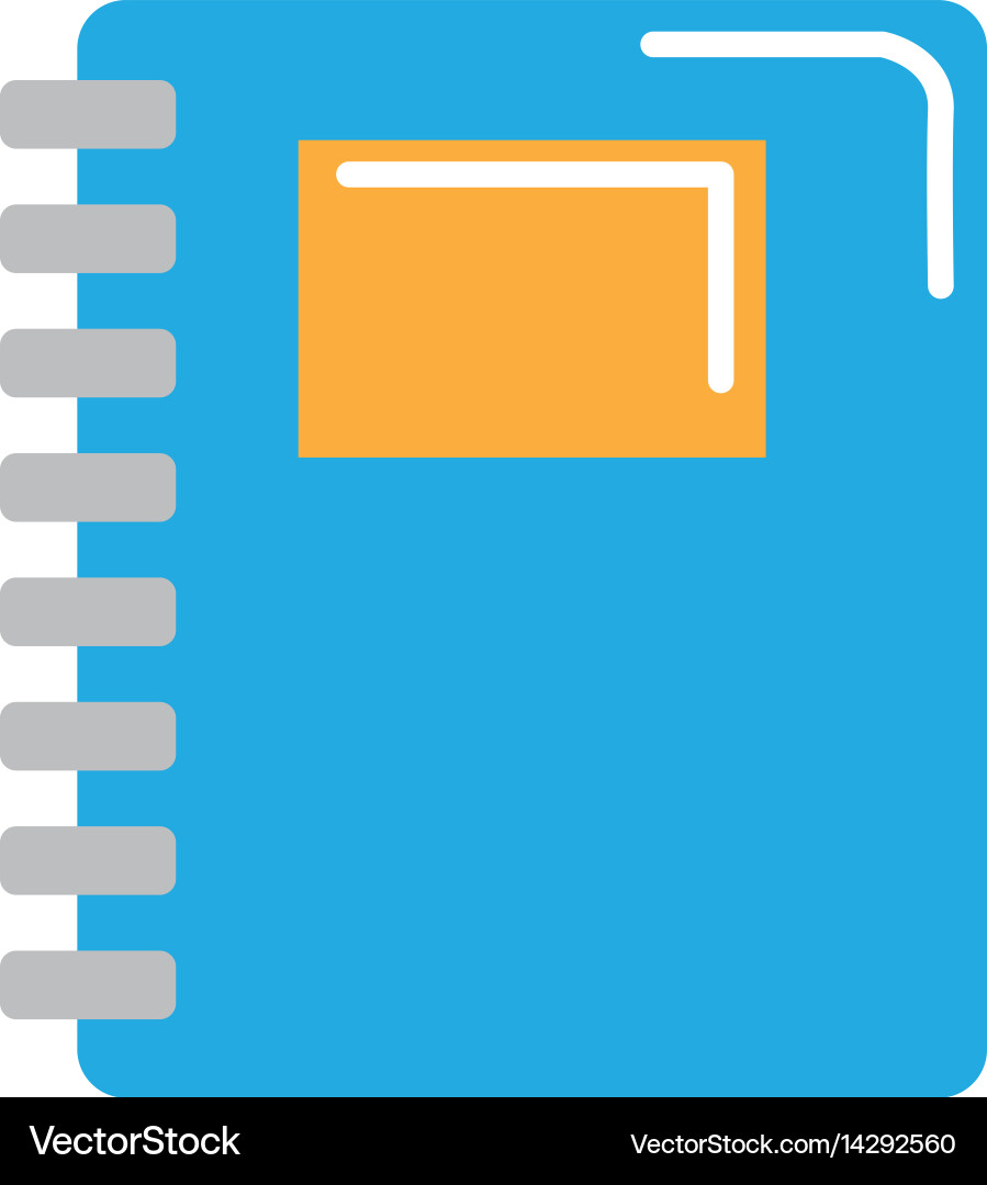 Rings notebook tool to study and learn vector image