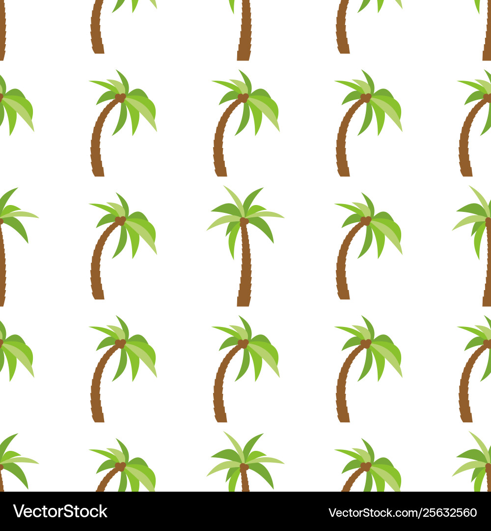 Seamless pattern with palm trees Vector Image