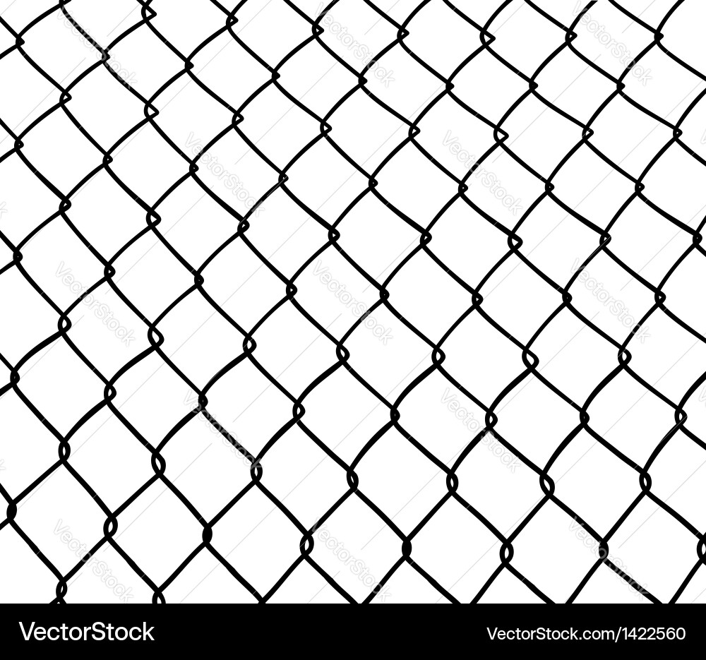 Seamless White Chainlink Fence – Royalty-Free Vector | VectorStock