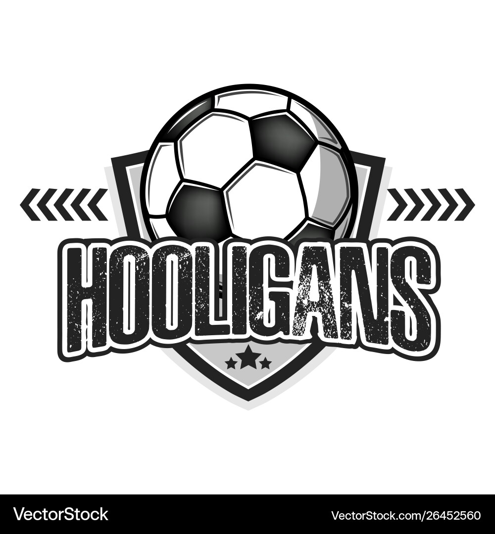 Vintage Football Emblem Vector Image