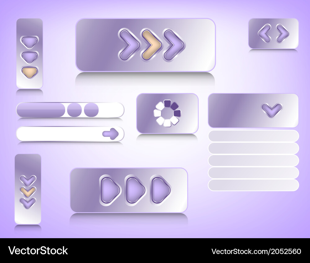Web design elements vector image