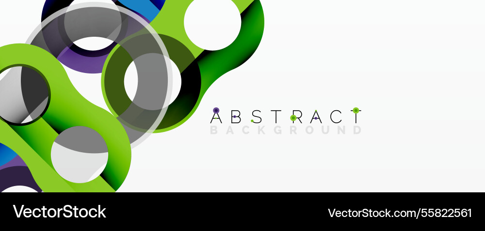 Abstract composition with intertwined circular Abstract composition with intertwined circular vector image