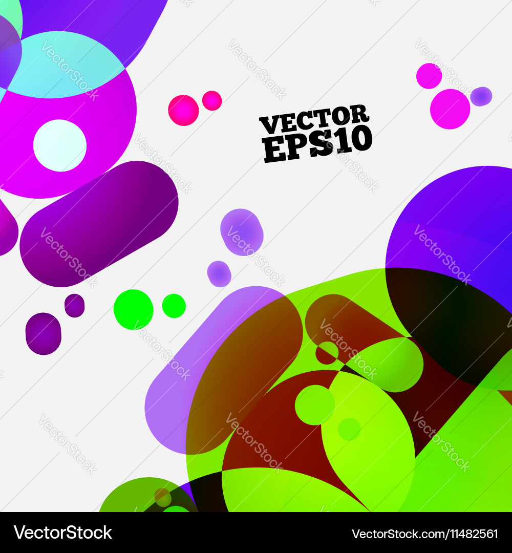 Circular abstract geometric background Vector Image