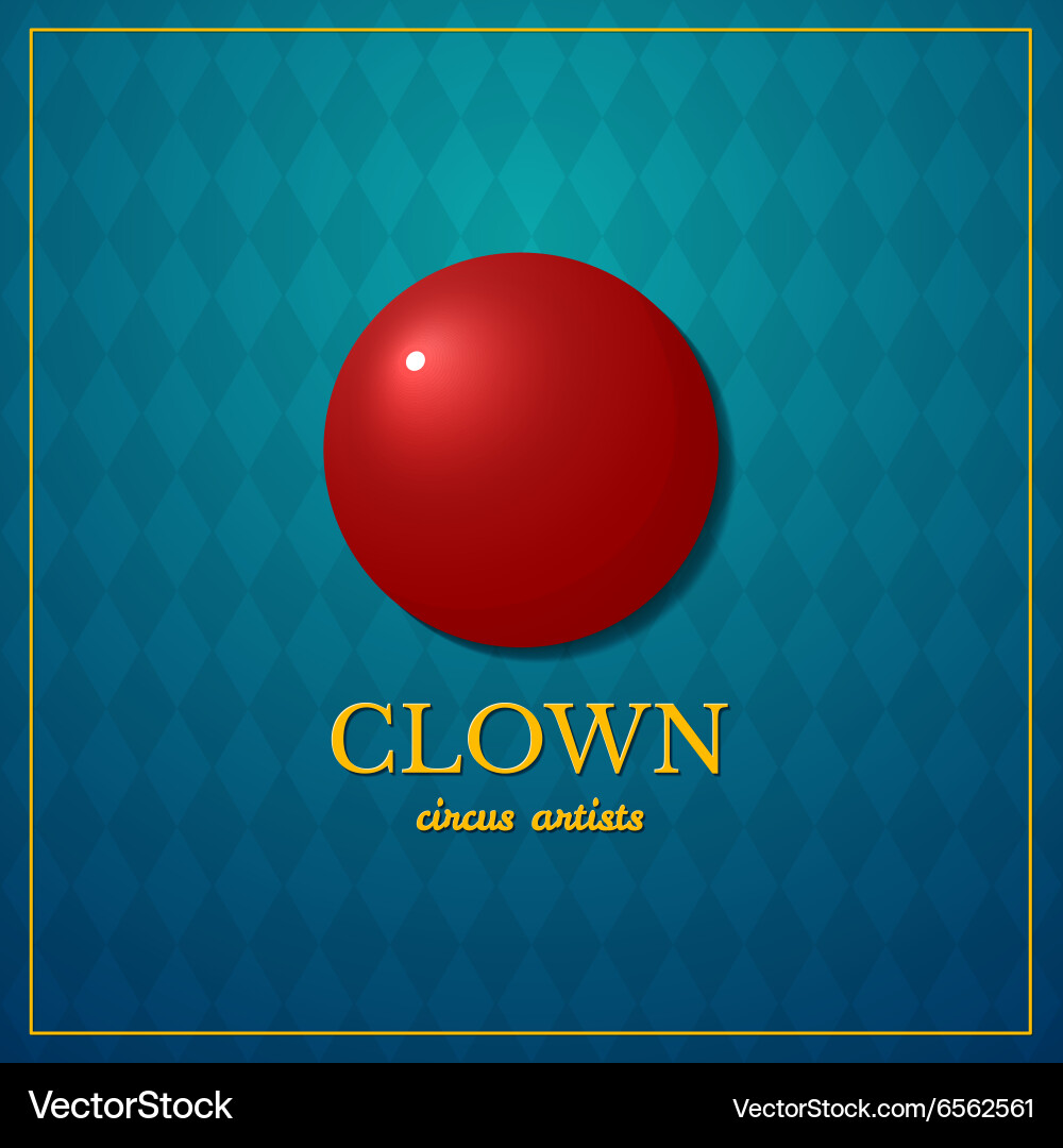 Clown logo circus design Vector Image