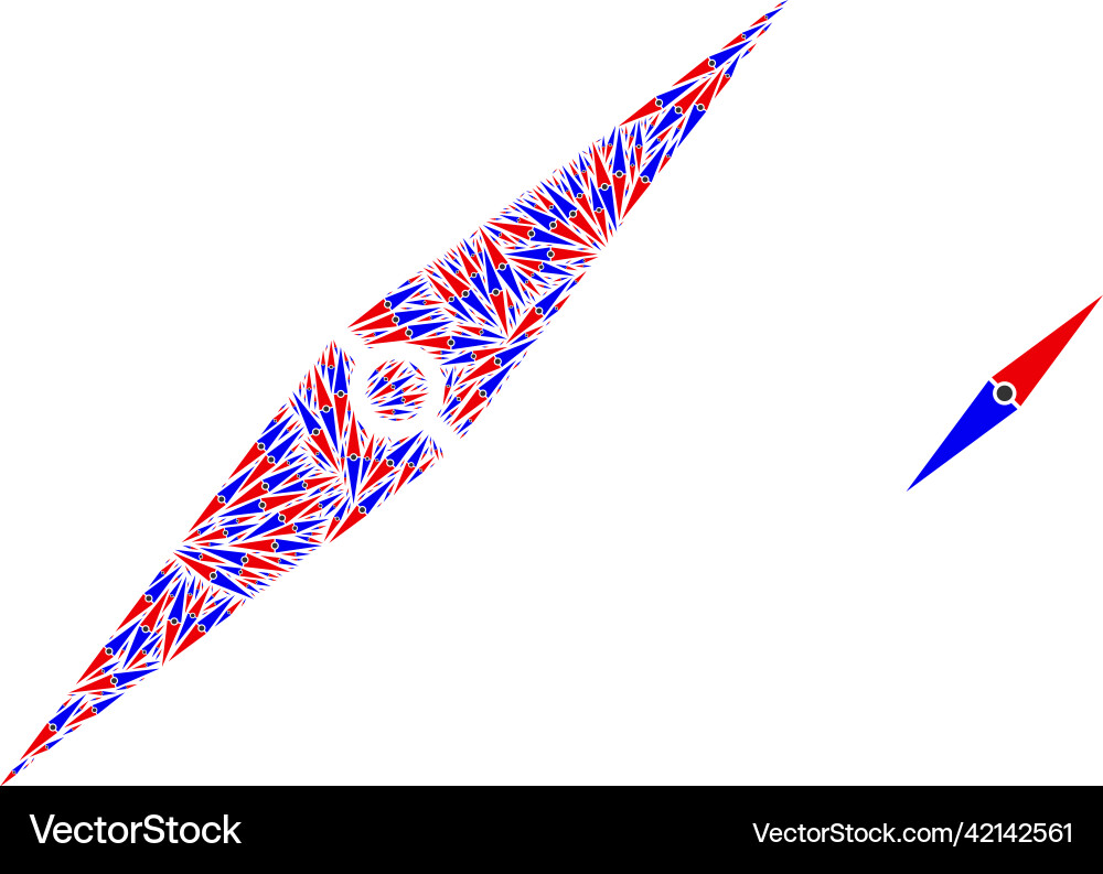 Compass arrow recursion composition of Compass arrow recursion composition of Vector Image