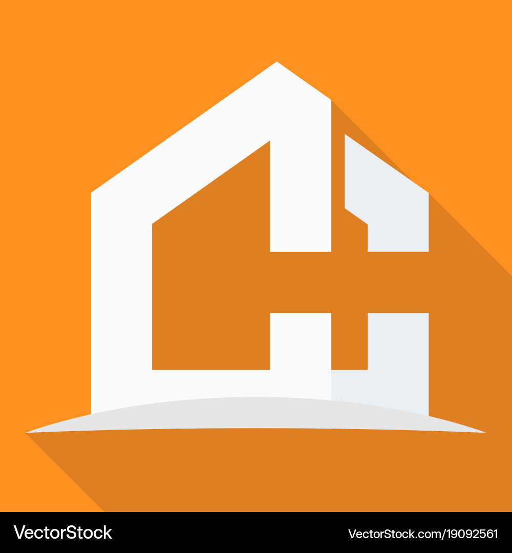 Construction Logo with Initial C & C Vector Image