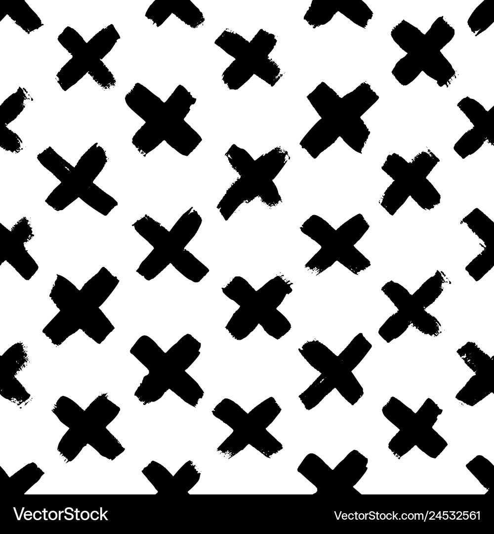 Diagonal Cross Pattern - Grunge Texture vector image