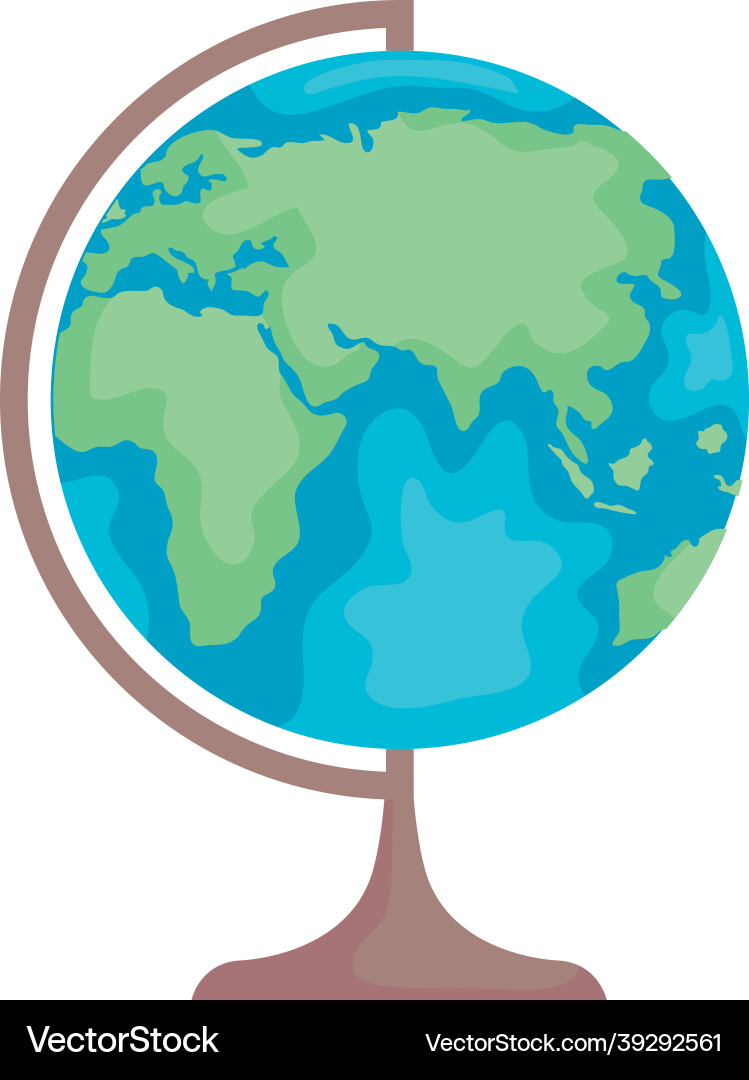 Education world sphere Royalty Free Vector Image