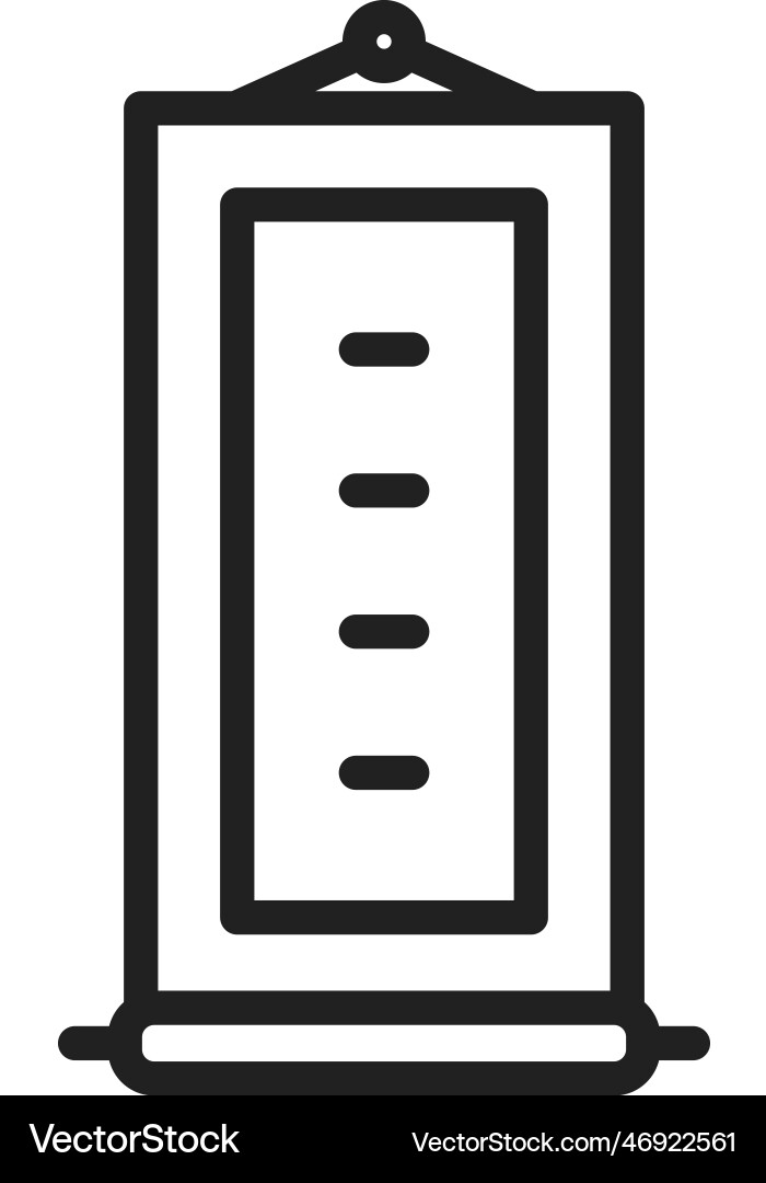 Scroll icon image suitable for mobile apps Vector Image