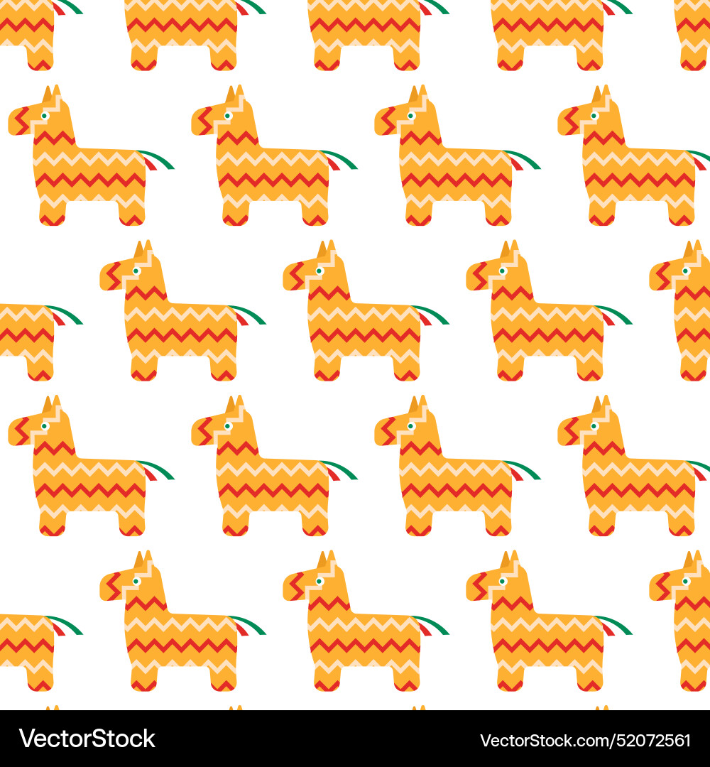 Seamless pinata pattern background colorful Seamless pinata pattern background colorful Vector Image
