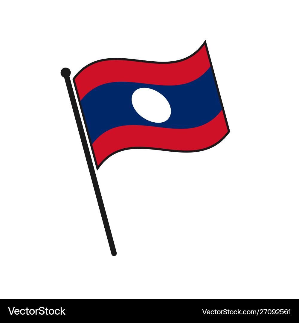 Simple flag isolated Simple flag isolated Vector Image