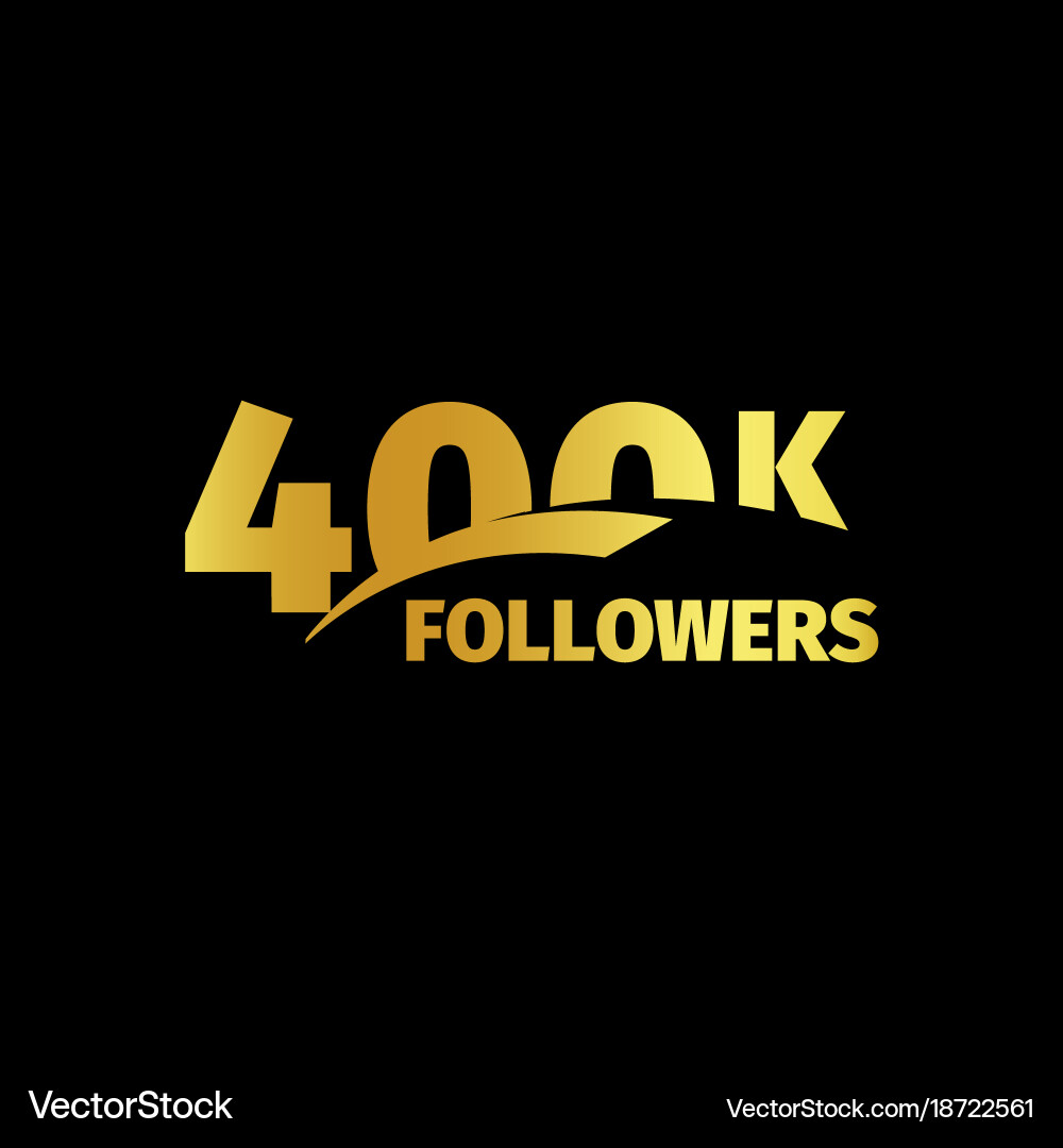 Stylish strict design number of subscribers Vector Image