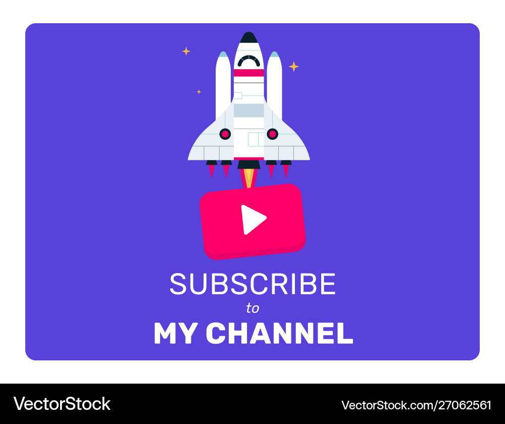 Subscribe Button UI Template vector image