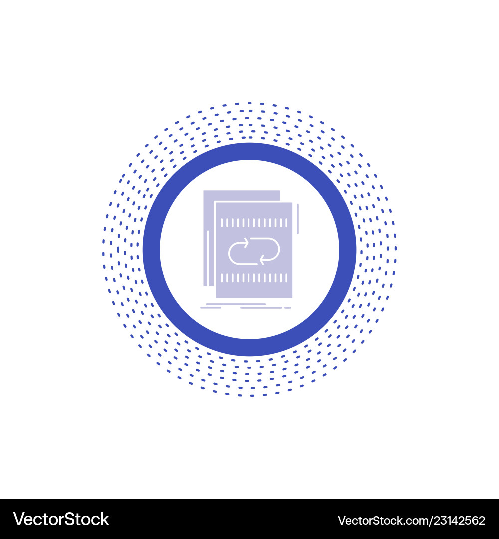 Audio file loop mix sound glyph icon isolated Audio file loop mix sound glyph icon isolated vector image