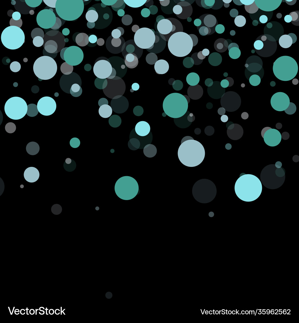 Colored bokeh lights on a black background design Colored bokeh lights on a black background design vector image