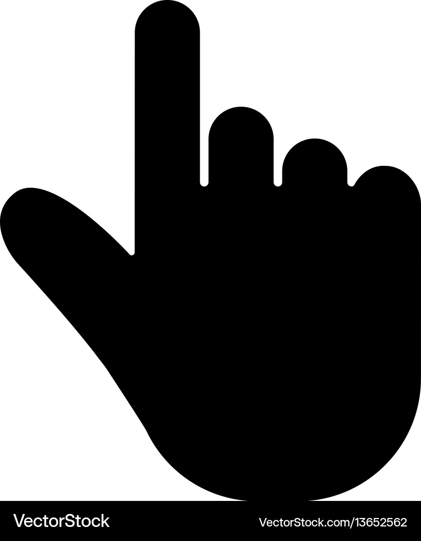 Cursor hand icon Royalty Free Vector Image - VectorStock
