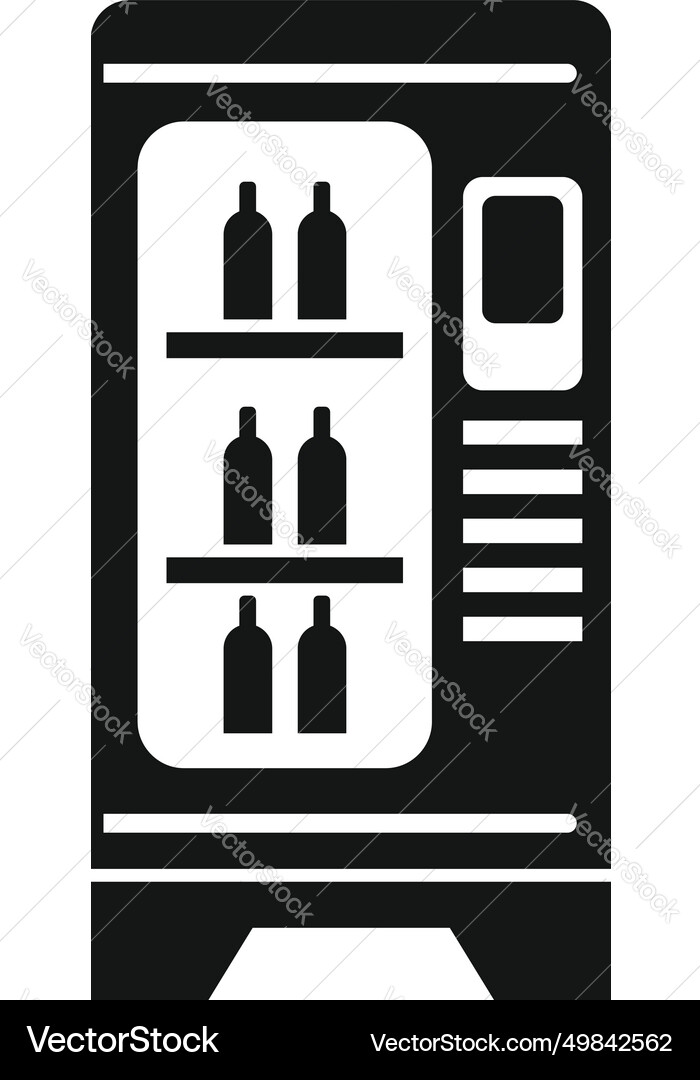 Empty drink machine icon simple drinking Vector Image