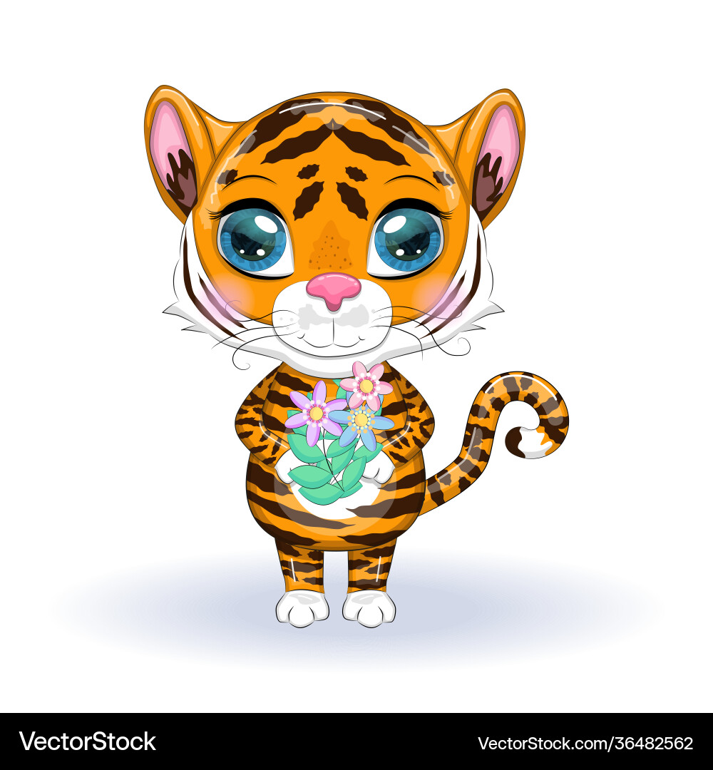For chinese new year 2022 tiger lunar For chinese new year 2022 tiger lunar vector image