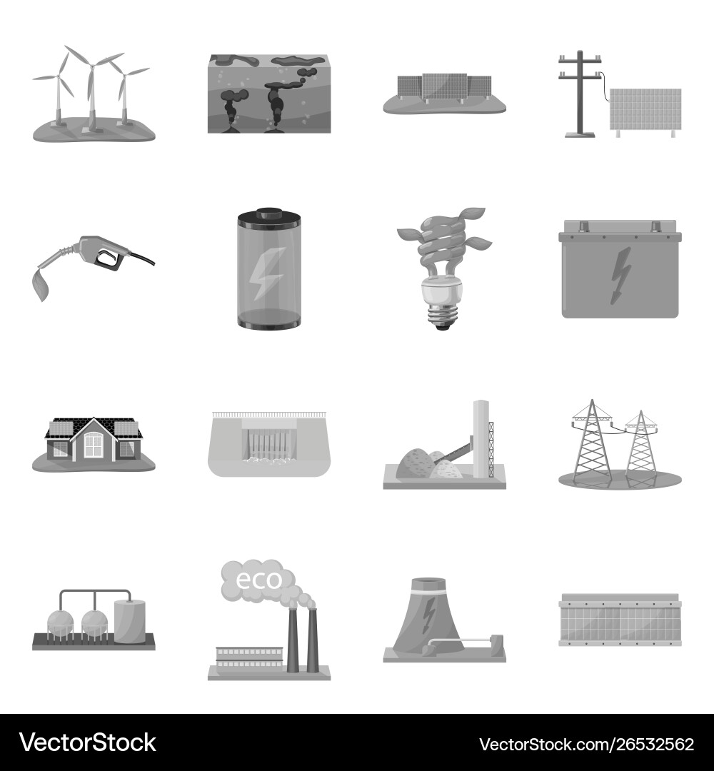 Isolated object renewable and environment Vector Image