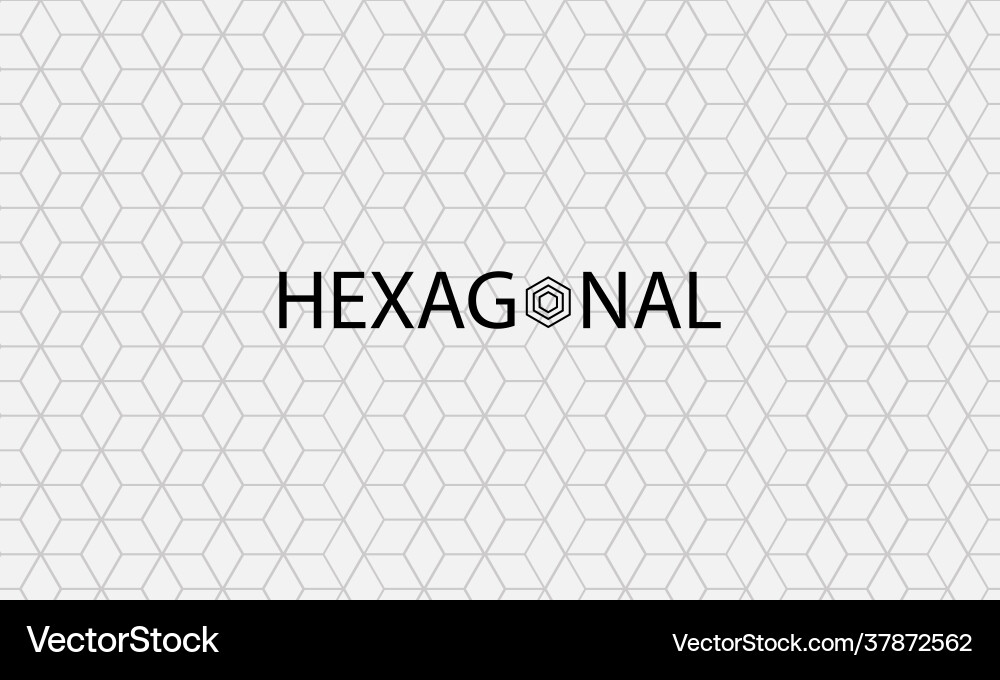 Minimalist hexagonal line pattern background Minimalist hexagonal line pattern background vector image
