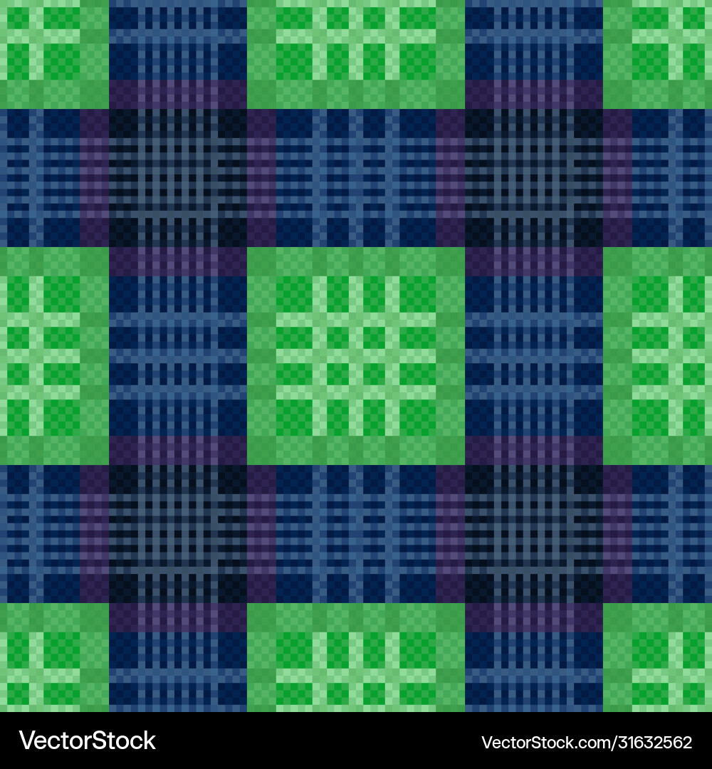 Rectangular seamless pattern in green and blue Rectangular seamless pattern in green and blue vector image