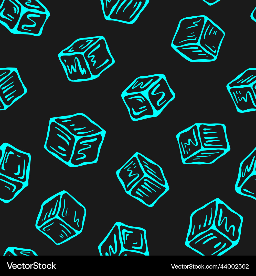 Seamless pattern with ice cube lemonade wallpaper Seamless pattern with ice cube lemonade wallpaper vector image