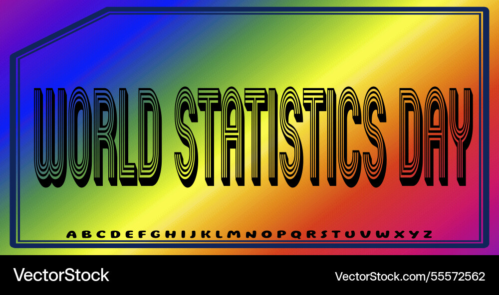 Text effects with editable colors and abstract Vector Image