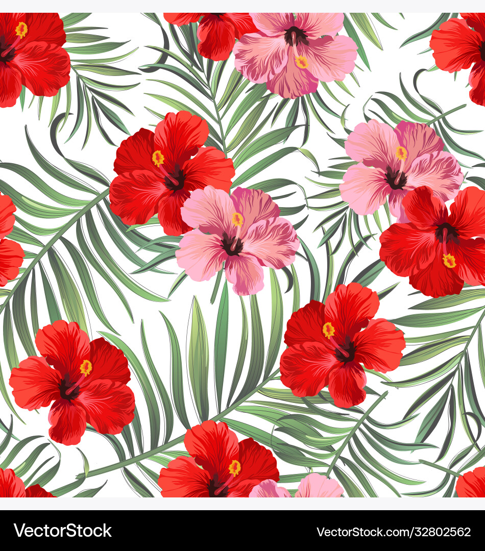 Tropical seamless background jungle patter Tropical seamless background jungle patter vector image