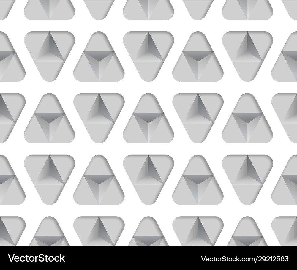 3d monochrome Papierdreiecks nahtloses Muster 3d monochrome Papierdreiecks nahtloses Muster vektorbild