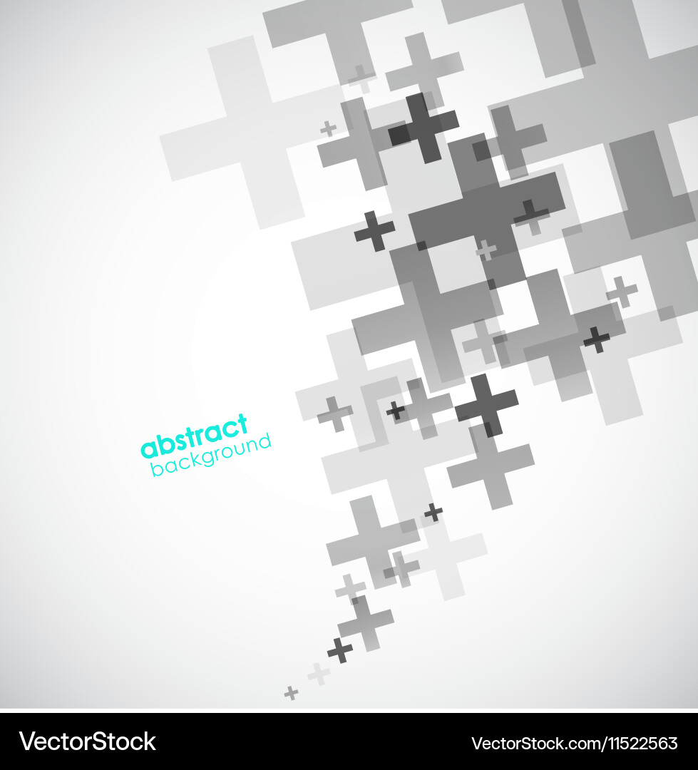 Abstract background created with plus signs Vector Image