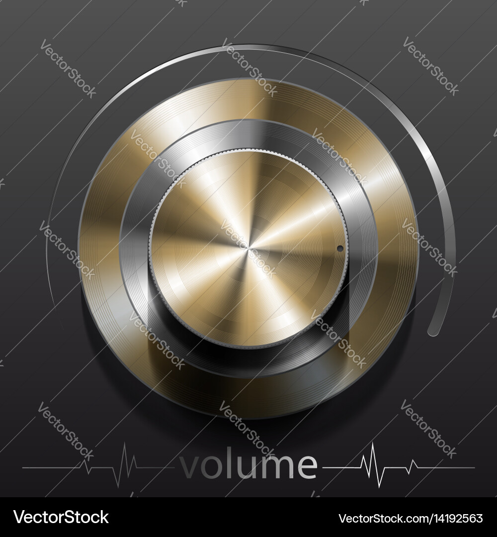Button volume Vector Image
