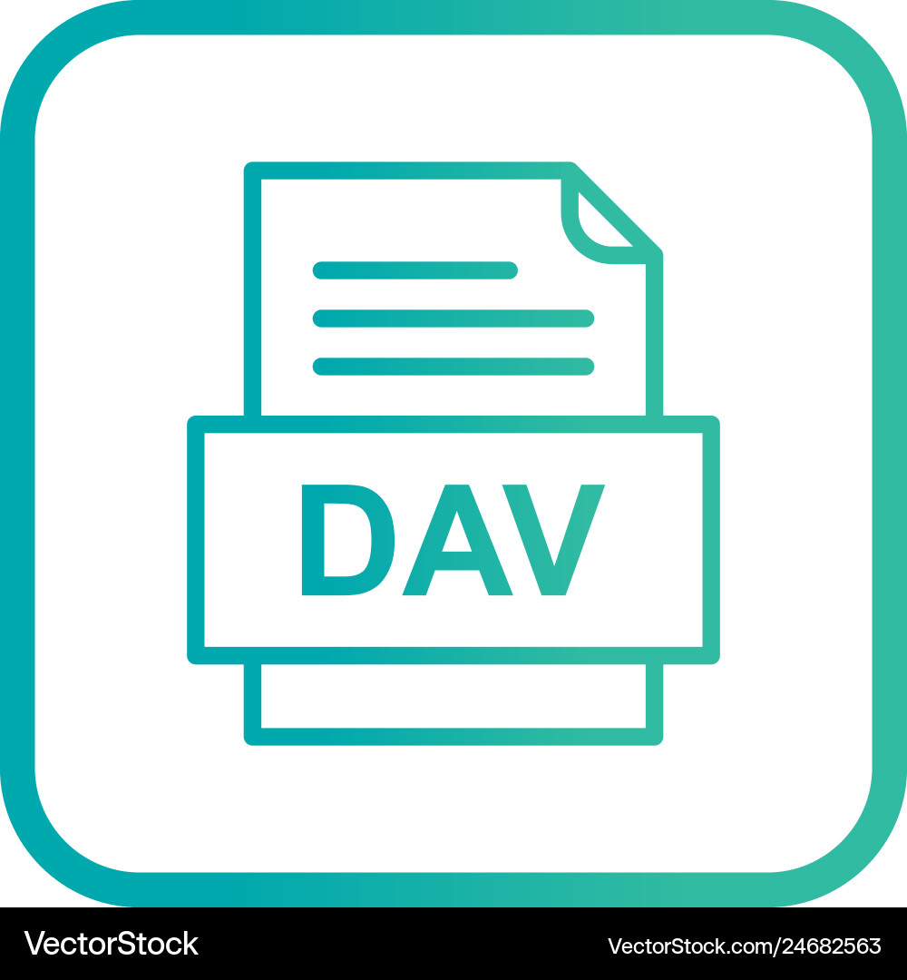 Dev file document icon vector image