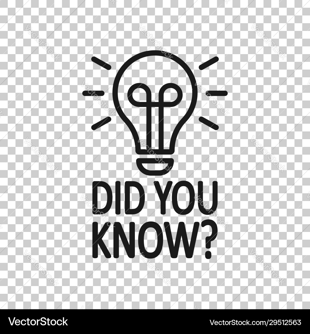 Wussten Sie dass Ikone im flachen Stil Fragezeichen