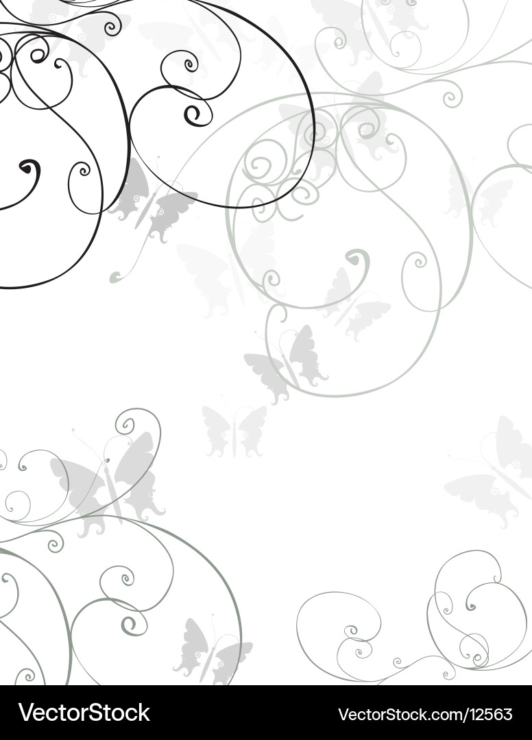 Elegant Swirl Pattern vector image