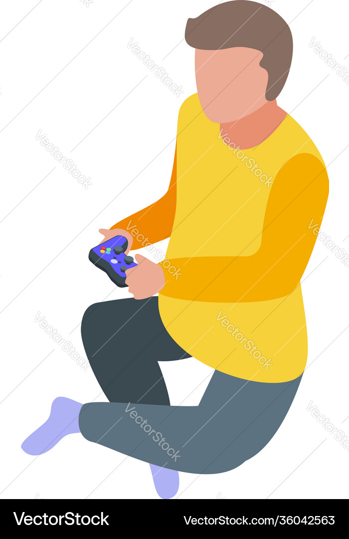 Game controller icon isometric style Game controller icon isometric style Vector Image