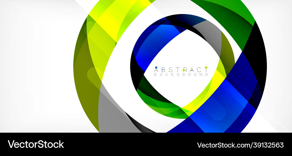 Geometric abstract background circle created Geometric abstract background circle created Vector Image
