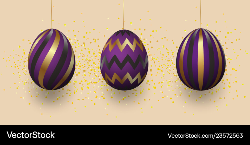 Golden eggs with geometric pattern abstract Golden eggs with geometric pattern abstract vector image