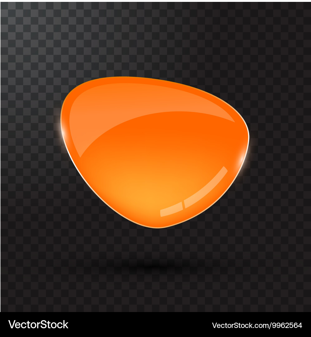 Colored glass button for web interface vector image