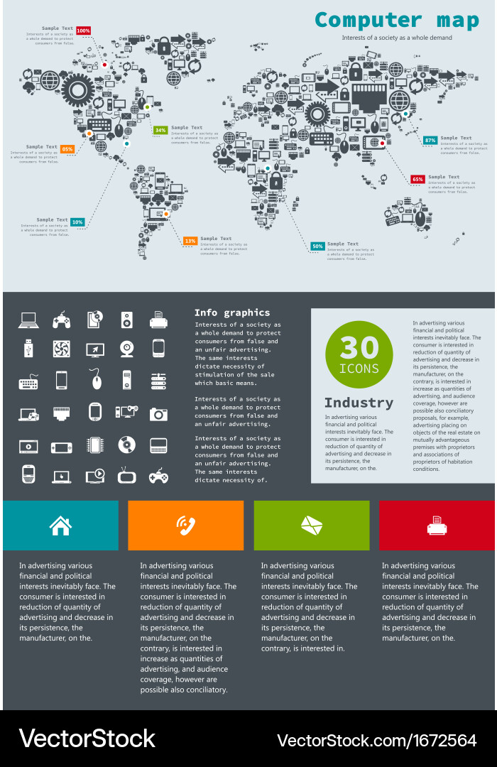 Computer Icons Map Vector Image