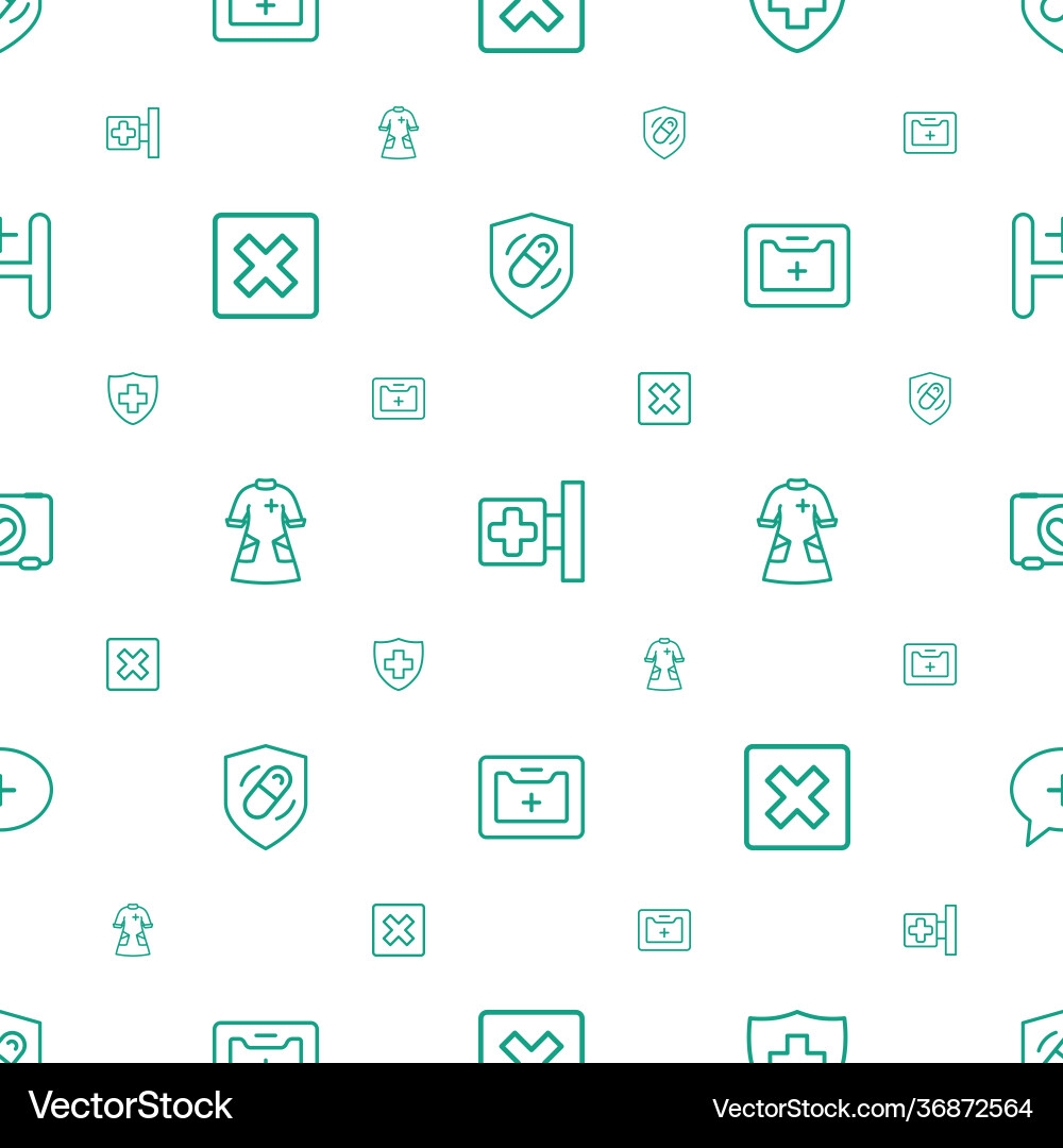 Cross icons pattern seamless white background Vector Image