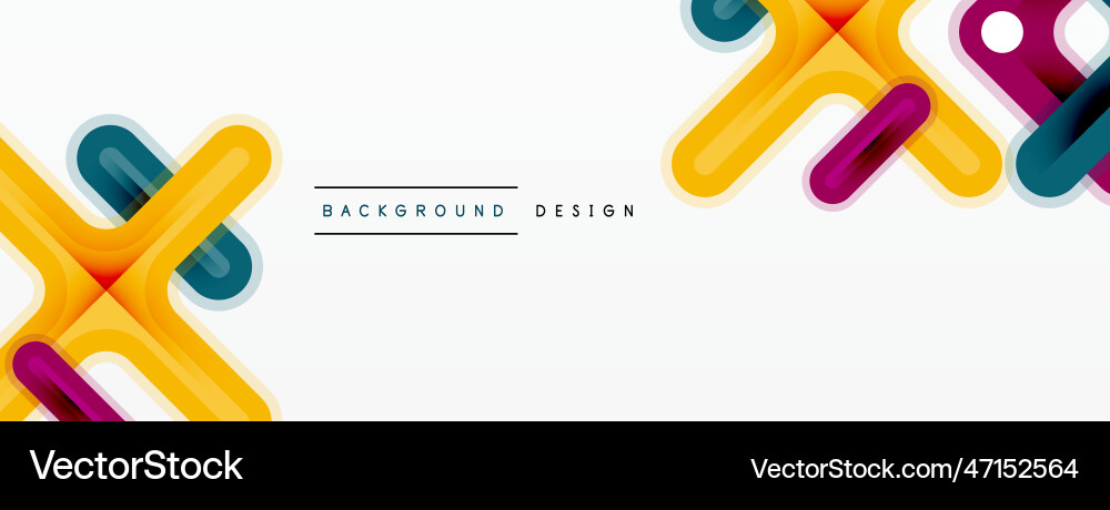 Cross line background minimal geometric template Cross line background minimal geometric template vector image