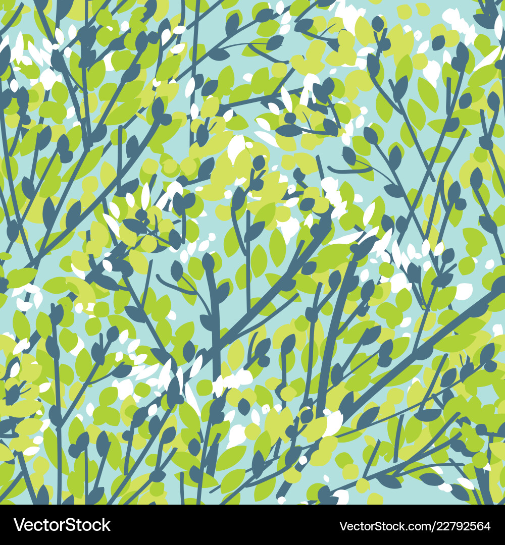 Elegant Spring Branch Pattern vector image